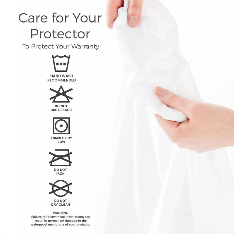 Waterproof Mattress Protector - White
