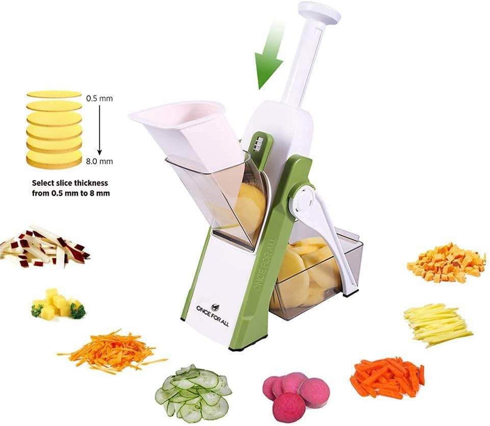 Safe Mandoline Slicer and Vegetable Chopper