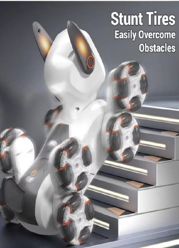 8‑Wheel Multi‑Functional RC Robot Dog