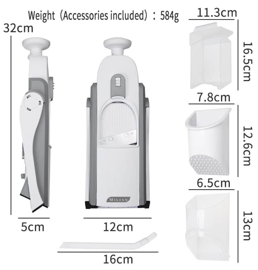 Safe Mandoline Slicer and Vegetable Chopper