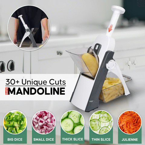 Safe Mandoline Slicer and Vegetable Chopper